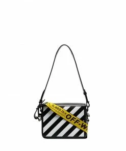 Off-White striped tape shoulder bag