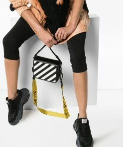 Off-White striped tape shoulder bag