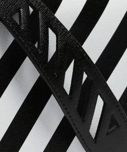 Off-White striped tape shoulder bag