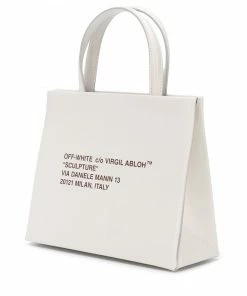 Off-White floral-print logo tote bag