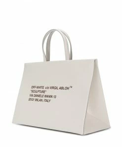Off-White Diagonal Arrows floral print tote