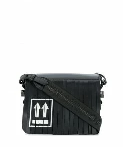 Off-White Fringed flap bag