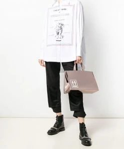 Off-White Sculpture mirrored tote bag