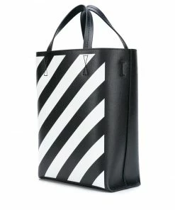 Off-White diagonal stripes tote bag