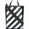 Off-White diagonal stripes tote bag