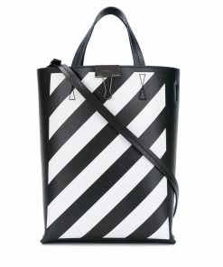 Off-White diagonal stripes tote bag