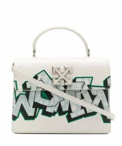 Off-White Jitney graffiti tote