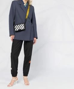 Off-White diagonal stripe motif shoulder bag