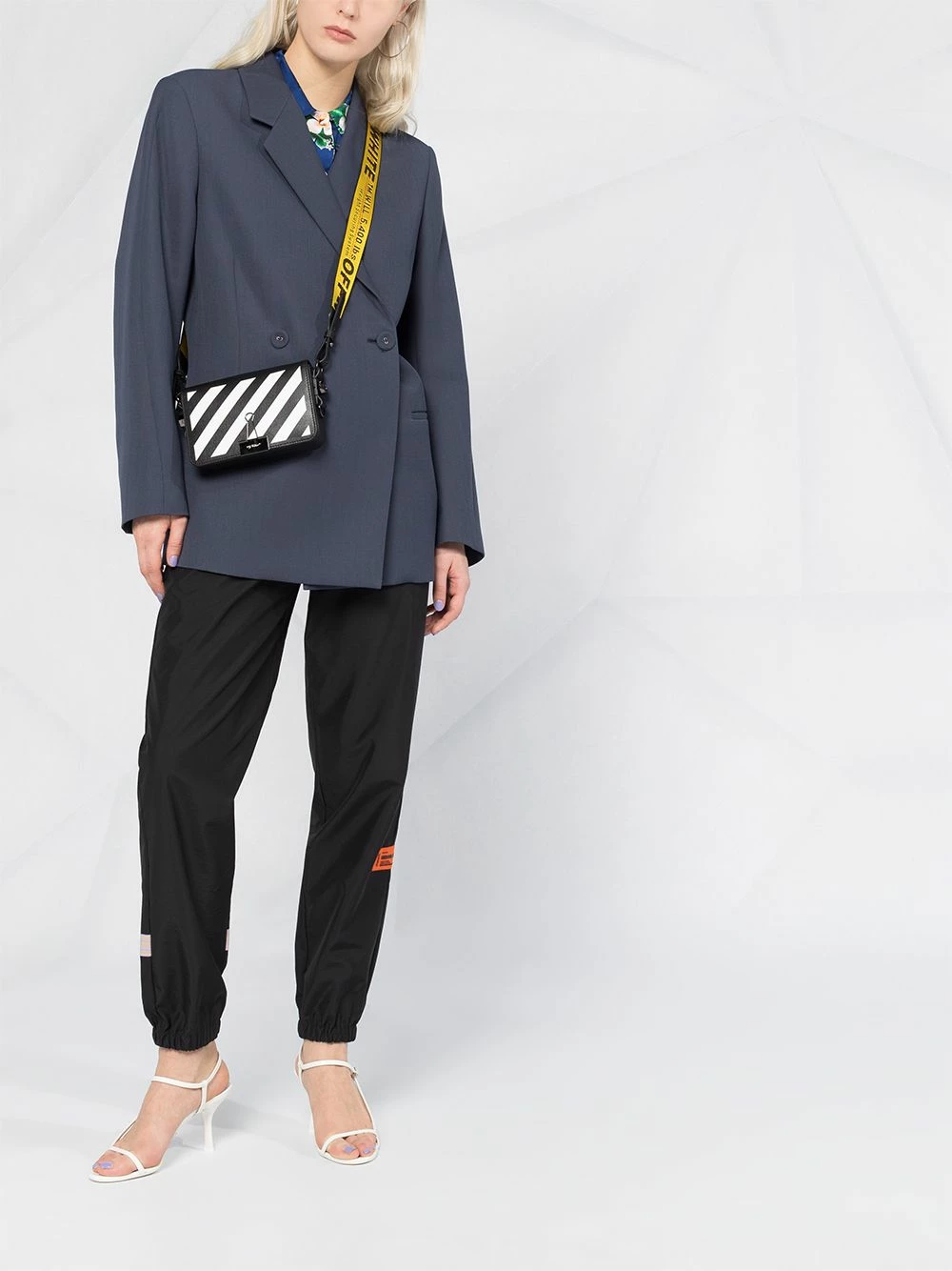 Best deal ๐ Off-White Diagonal stripe motif shoulder bag ๐ 4 Off-White diagonal stripe motif shoulder bag