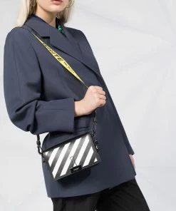 Best deal ๐ Off-White Diagonal stripe motif shoulder bag ๐ 10 Off-White diagonal stripe motif shoulder bag
