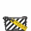 Off-White diagonal stripe motif shoulder bag