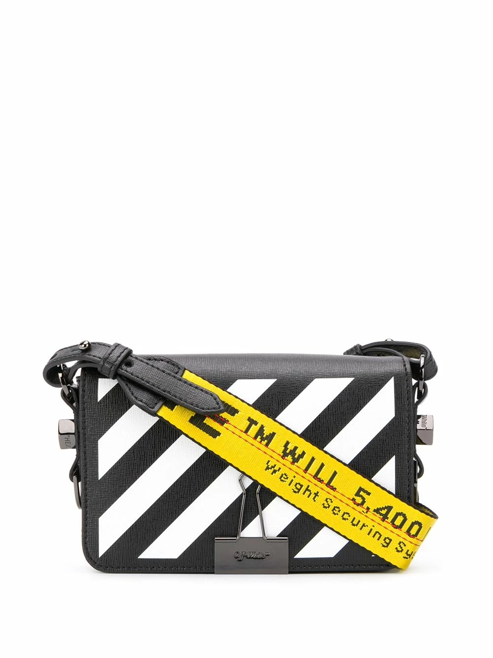 Best deal ๐ Off-White Diagonal stripe motif shoulder bag ๐ 3 Off-White diagonal stripe motif shoulder bag