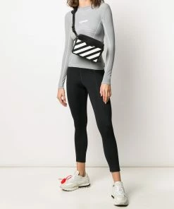 Off-White striped camera bag