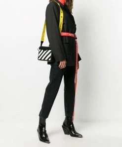 Off-White small diagonal stripes camera bag