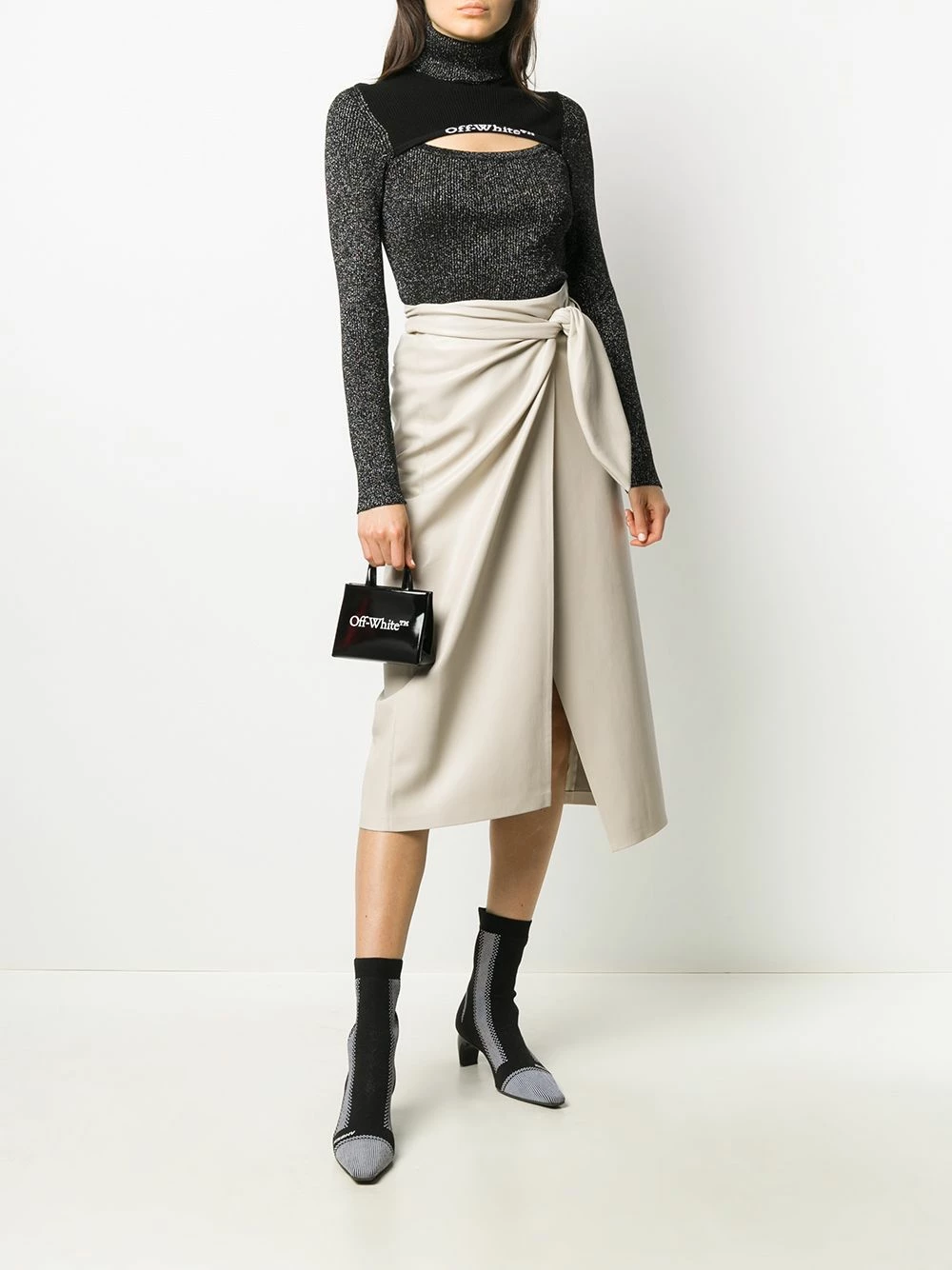 Best Sale π Off-White Mini Binder Clip tote bag π 4 Off-White mini Binder Clip tote bag