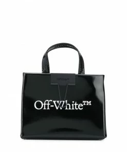 Off-White mini Binder Clip tote bag