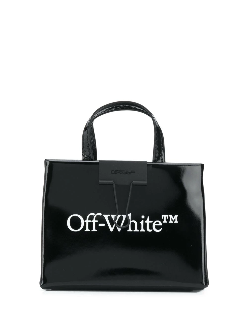 Best Sale π Off-White Mini Binder Clip tote bag π 3 Off-White mini Binder Clip tote bag