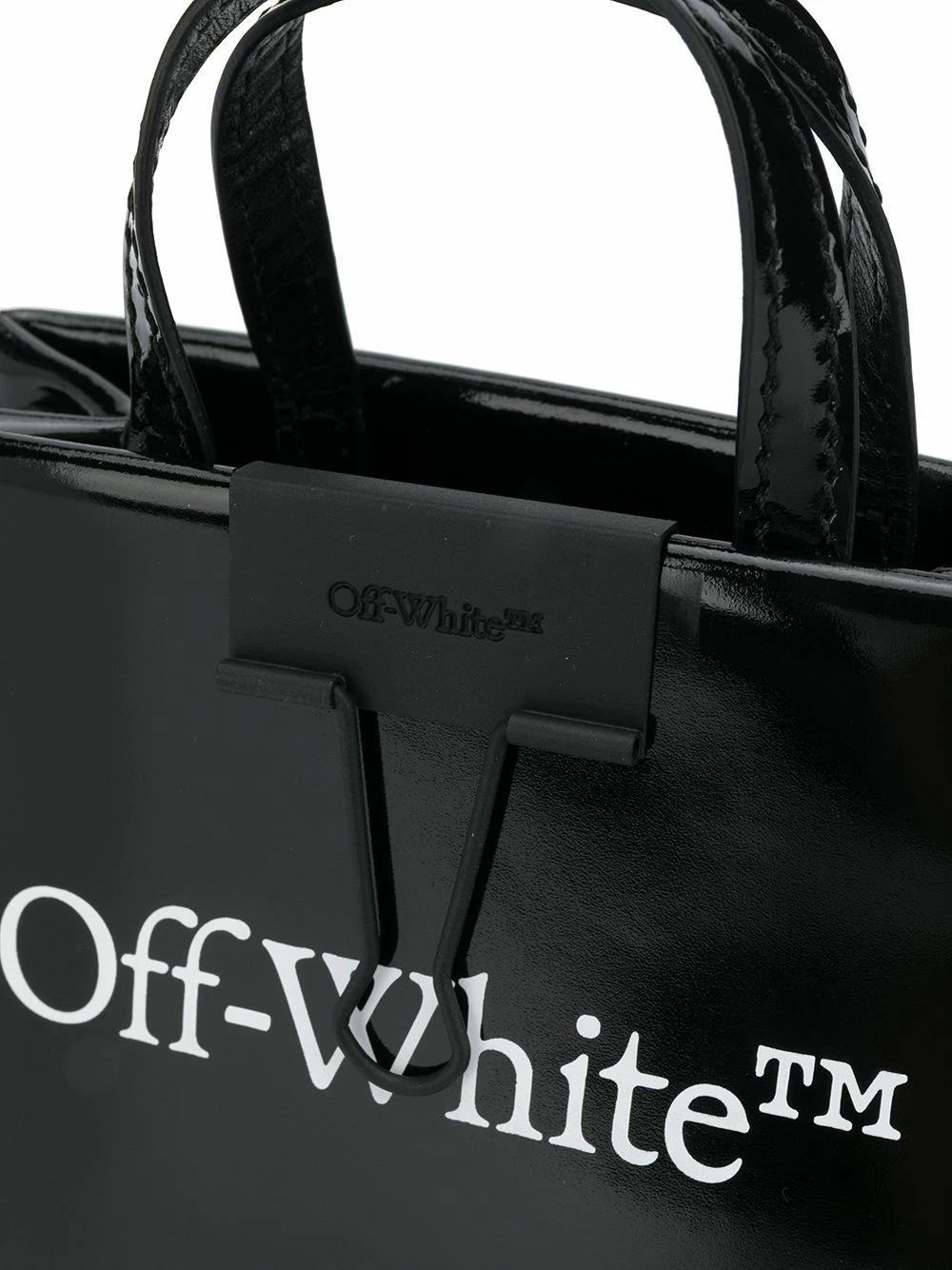 Best Sale π Off-White Mini Binder Clip tote bag π 6 Off-White mini Binder Clip tote bag