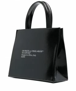 Off-White mini logo-print box bag