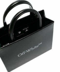 Off-White mini logo-print box bag
