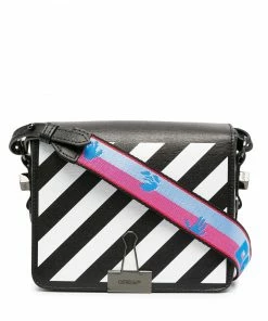Off-White diagonal flap bag