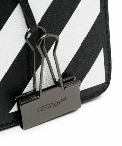 Off-White diagonal flap bag