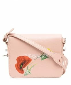 Off-White logo-tape detail shoulder bag