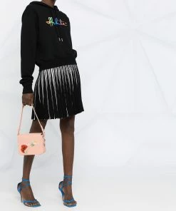 Off-White logo-tape detail shoulder bag