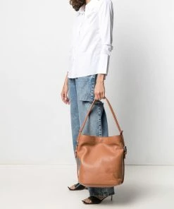 Off-White woven handle tote bag