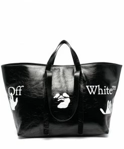 Off-White logo-print Commercial tote bag