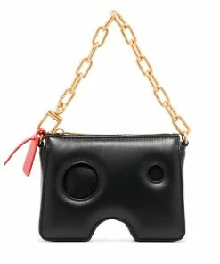 Off-White Burrow-15 leather mini bag