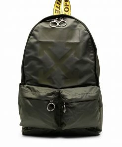 Off-White RUBBER ARROW BACKPACK GREEN GREEN