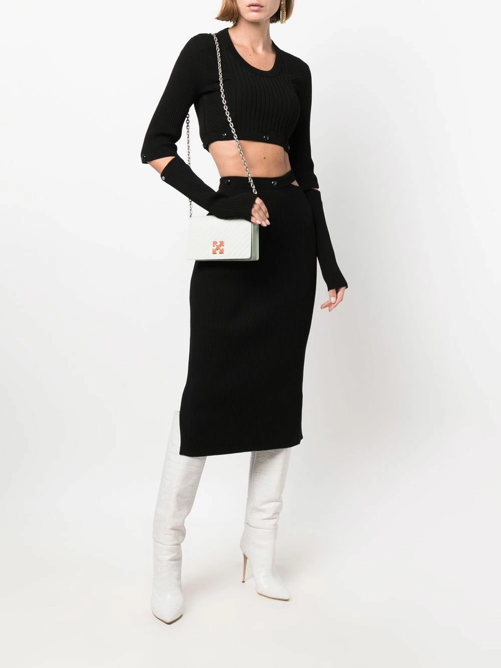 Top 10 ๐ Off-White Jitney 0.5 matte crossbody bag ๐ 4 Off-White Jitney 0.5 matte crossbody bag