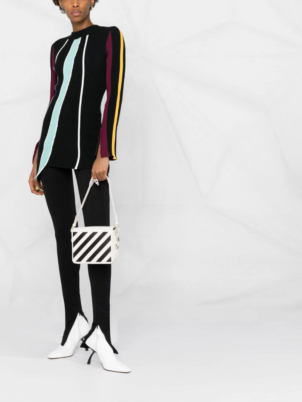 Best Pirce ๐งจ Off-White Diag logo-plaque shoulder bag ๐คฉ 4 Off-White Diag logo-plaque shoulder bag