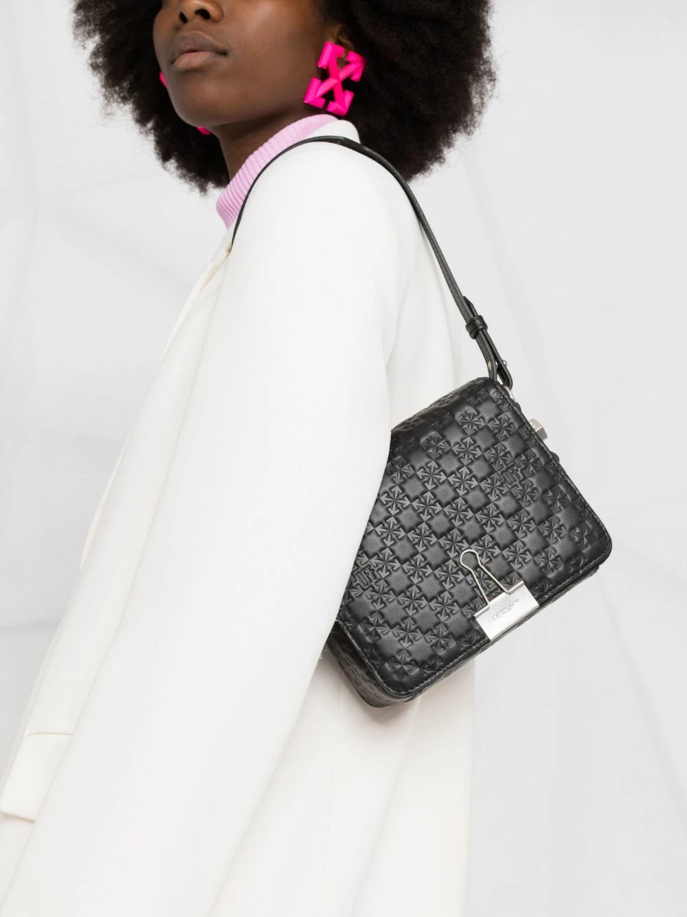 Hot Sale ๐ Off-White Binder Clip debossed camera bag ๐ 5 Off-White Binder Clip debossed camera bag