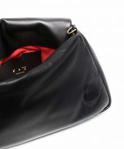 Off-White NAILED SLOUCHY CLUTCH 30 BLACK NO COLOR