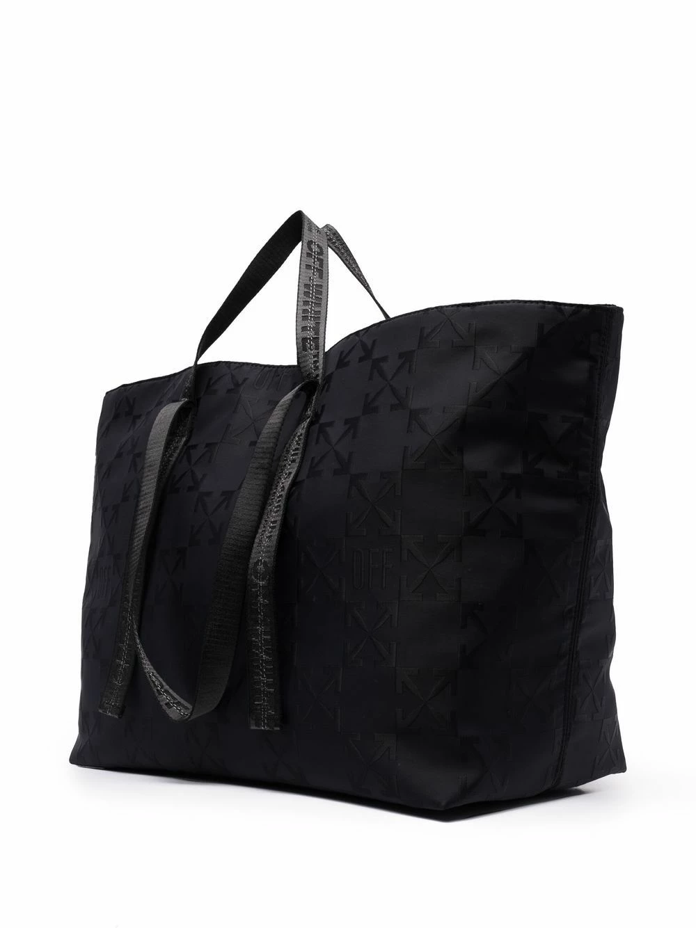 Outlet ๐คฉ Off-White Embroidered monogram tote bag โ๏ธ 5 Off-White embroidered monogram tote bag