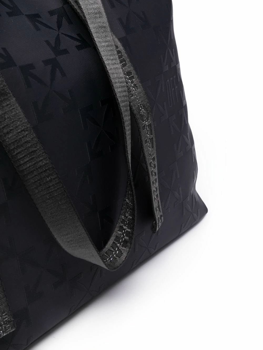 Outlet ๐คฉ Off-White Embroidered monogram tote bag โ๏ธ 6 Off-White embroidered monogram tote bag