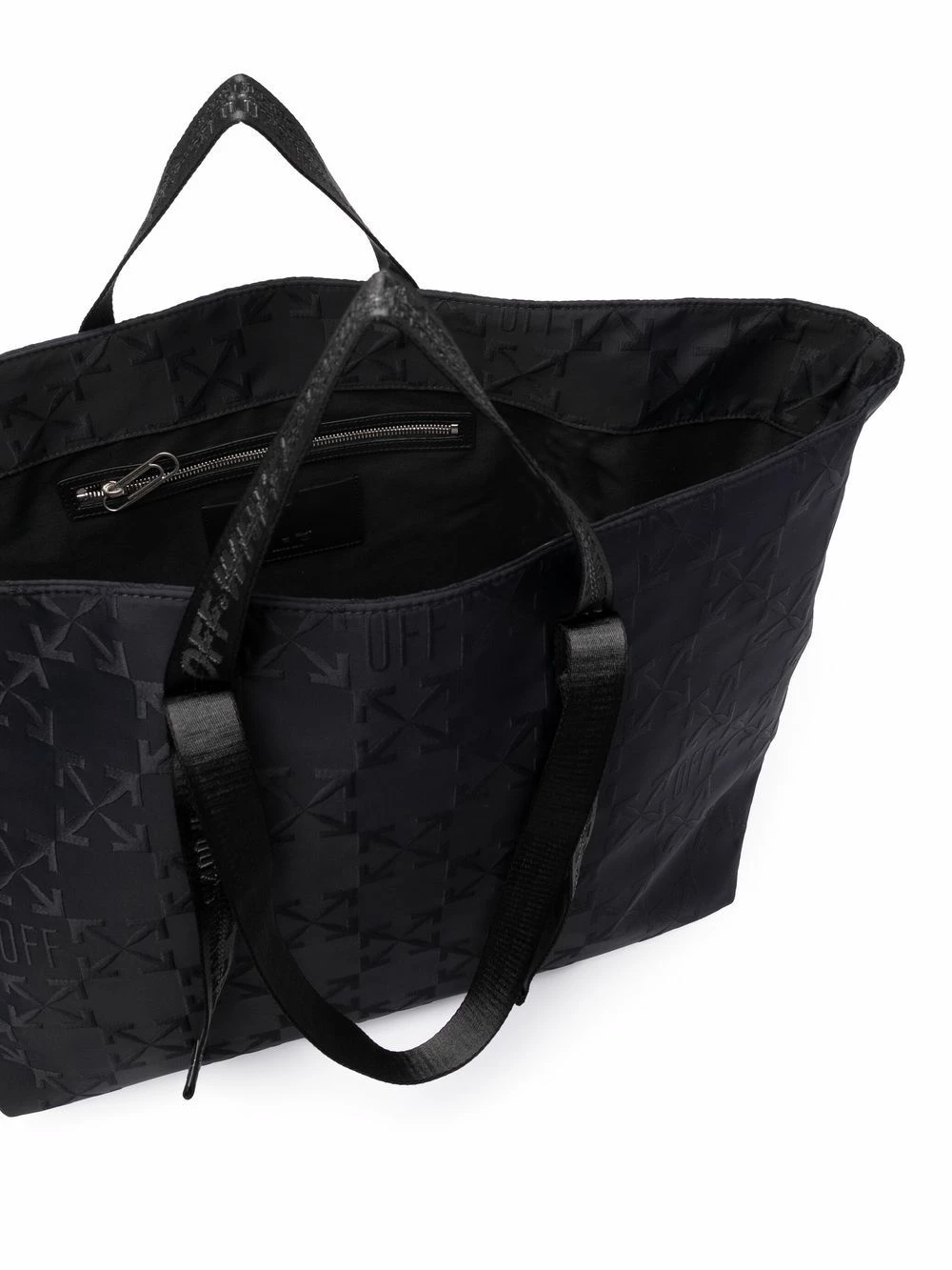 Outlet ๐คฉ Off-White Embroidered monogram tote bag โ๏ธ 7 Off-White embroidered monogram tote bag