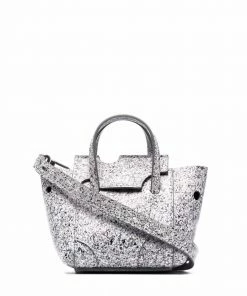 Off-White Burrow-16 marbled tote bag