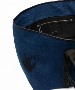 Off-White COMMERCIAL TOTE LARGE DENIM BLUE NO COLO