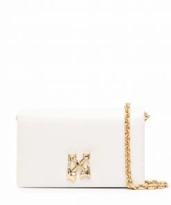 Off-White arrow motif flap crossbody bag