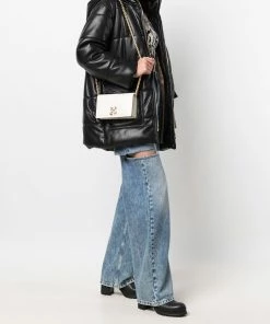 Off-White arrow motif flap crossbody bag