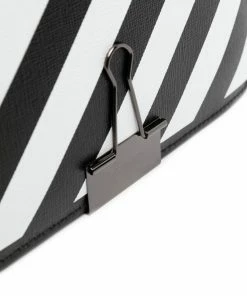Off-White diagonal-stripe tote bag