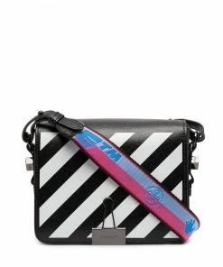 Off-White diagonal-stripe tote bag