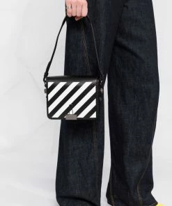 Off-White diagonal-stripe tote bag