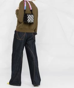 Off-White diagonal-stripe tote bag