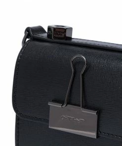 Off-White mini Binder Clip crossbody bag