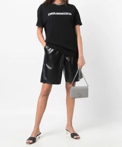 Off-White Arrows leather crossbody bag