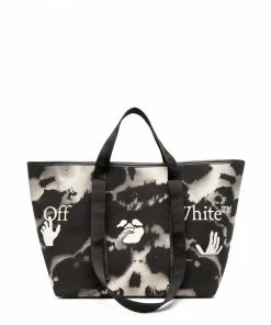 Off-White Hands Off tie-dye tote bag